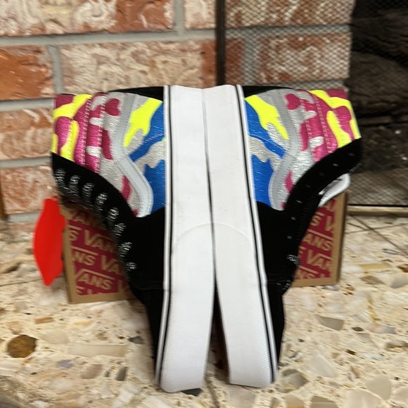 Vans Sk8 Hi platform 2 after dark camouflage true white - Picture 5 of 10